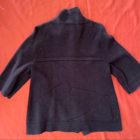 Chico’s cotton 3/4 sleeve collared knitted thick cardigan - Picture 7 of 7